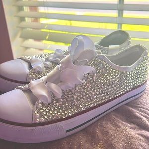 Bejeweled sneakers